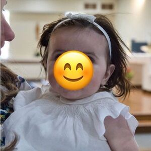 Infant girl Jacardi linen dress